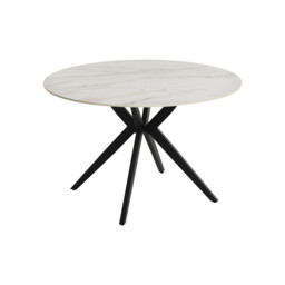 Morro Dining Table Ceramic, Round, White - Barker & Stonehouse - thumbnail 6
