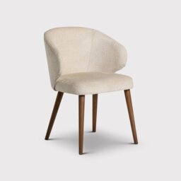 Pure Furniture Minerva Dining Chair With Wooden Legs, Neutral Fabric - Barker & Stonehouse - thumbnail 2