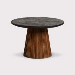 Old Java Trinidad Medium Round Coffee Table, Round, Teak Wood - Barker & Stonehouse