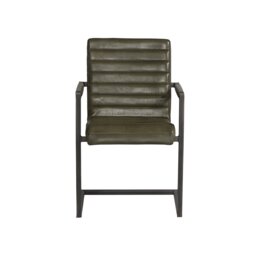 Pure Furniture Brutus Armchair, Green Leather - Barker & Stonehouse - thumbnail 3