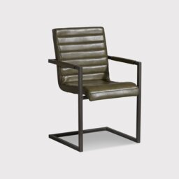 Pure Furniture Brutus Armchair, Green Leather - Barker & Stonehouse - thumbnail 2
