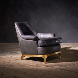 Timothy Oulton Bastille Armchair, Black Leather - Barker & Stonehouse - thumbnail 3