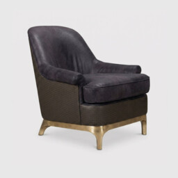 Timothy Oulton Bastille Armchair, Black Leather - Barker & Stonehouse - thumbnail 2