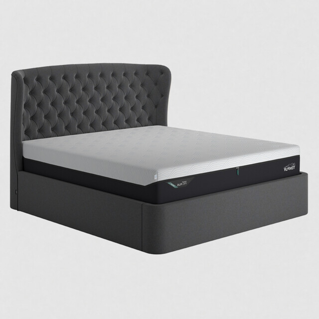 Tempur Holcot Ottoman 180X200Cm Bed, Black Fabric - Super King - Barker & Stonehouse - image 1