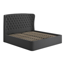 Tempur Holcot Ottoman 180X200Cm Bed, Black Fabric - Super King - Barker & Stonehouse - thumbnail 4