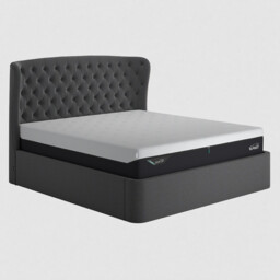 Tempur Holcot Ottoman 180X200Cm Bed, Black Fabric - Super King - Barker & Stonehouse