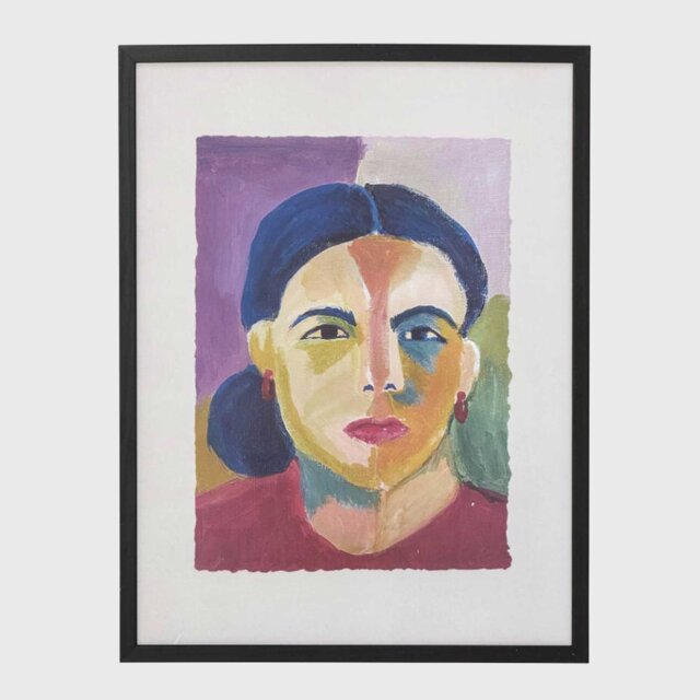 ARTISTIC PORTRAIT FRAMED PRINT, Square Wood - Barker & Stonehouse - image 1
