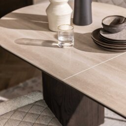 Kita Extending Dining Table, Round, Wood - Barker & Stonehouse - thumbnail 3