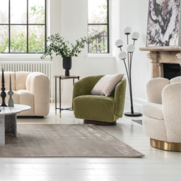 Pellaro Swivel Armchair, Green Fabric - Barker & Stonehouse - thumbnail 2