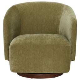 Pellaro Swivel Armchair, Green Fabric - Barker & Stonehouse - thumbnail 3