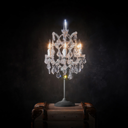 Timothy Oulton Crystal Table Lamp, Neutral Metal - Barker & Stonehouse