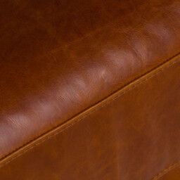 Rendola Loveseat Sofa, Brown Leather - Barker & Stonehouse - thumbnail 6