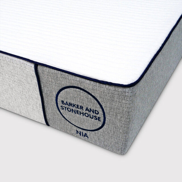 Nia King Size Mattress 150x200cm, White Fabric - Barker & Stonehouse - image 1