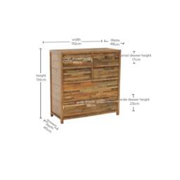 Charlie 6 Drawer Chest Cabinet, Wood - Barker & Stonehouse - thumbnail 4