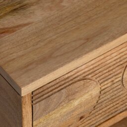 Zuberi Bedside Table 50x43x60cm, Neutral Wood - Barker & Stonehouse - thumbnail 3