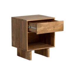 Zuberi Bedside Table 50x43x60cm, Neutral Wood - Barker & Stonehouse - thumbnail 4