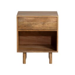 Zuberi Bedside Table 50x43x60cm, Neutral Wood - Barker & Stonehouse - thumbnail 2