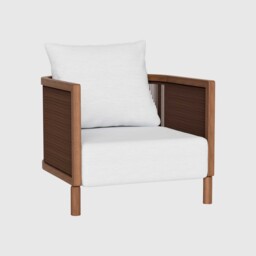 Praia Garden Lounge Chair, Wooden, Grey - Barker & Stonehouse - thumbnail 2
