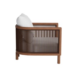 Praia Garden Lounge Chair, Wooden, Grey - Barker & Stonehouse - thumbnail 5