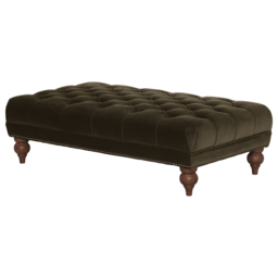 Ullswater Rectangular Footstool, Green Velvet - Barker & Stonehouse - thumbnail 5