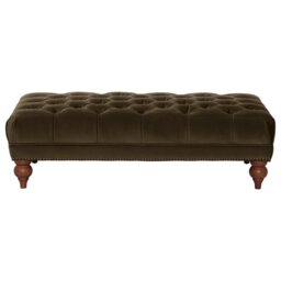 Ullswater Rectangular Footstool, Green Velvet - Barker & Stonehouse - thumbnail 3
