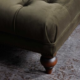 Ullswater Rectangular Footstool, Green Velvet - Barker & Stonehouse - thumbnail 6