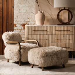 Timothy Oulton Cabana Footstool, Neutral Fabric - Barker & Stonehouse - thumbnail 2