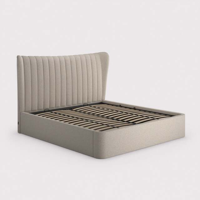 Tempur Horton Ottoman 150X200Cm Bed, Grey Fabric - King - Barker & Stonehouse - image 1