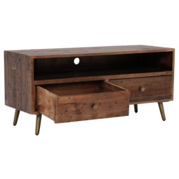 Modi Lowline Tv Cabinet With 2 Drawers, Wood - Barker & Stonehouse - thumbnail 4