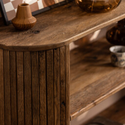 Argyll Console Table 140X40X81Cm, Brown Oak - Barker & Stonehouse - thumbnail 6