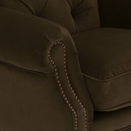 Ullswater Wing Armchair, Green Velvet - Barker & Stonehouse - thumbnail 4