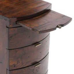 Navajos 3 Drawer Bow Front Bedside Table, Wood - Barker & Stonehouse - thumbnail 6