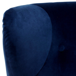 Delon Wing Chair, Navy Fabric - Barker & Stonehouse - thumbnail 4