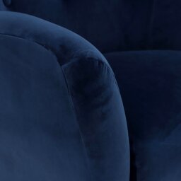 Delon Wing Chair, Navy Fabric - Barker & Stonehouse - thumbnail 6