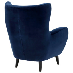 Delon Wing Chair, Navy Fabric - Barker & Stonehouse - thumbnail 5
