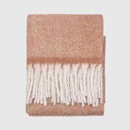 Copper Tasselled Throw Blanket, Orange Polyester - Barker & Stonehouse - thumbnail 1