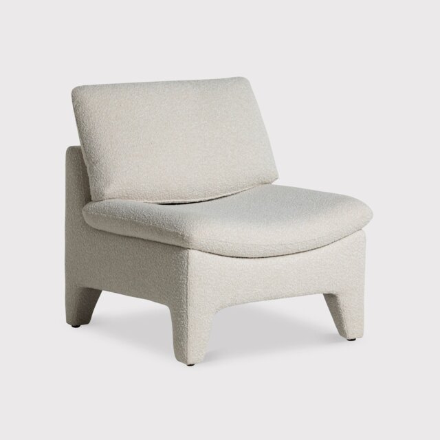 Foley Armchair, White Fabric - Barker & Stonehouse - image 1