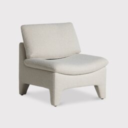 Foley Armchair, White Fabric - Barker & Stonehouse - thumbnail 1
