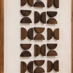 Brown Organic Wall Art (D) 62x4x82cm Print, Square Wood - Barker & Stonehouse - thumbnail 2