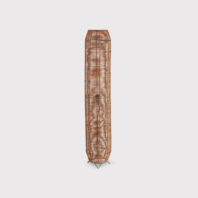 Rattan Floor Lamp, Neutral - Barker & Stonehouse - image 1