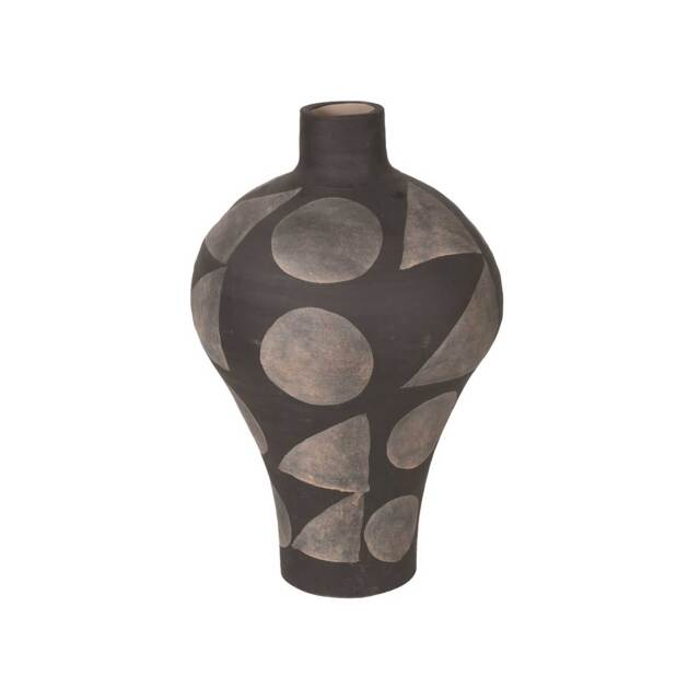 Patterned Black Vase - Barker & Stonehouse