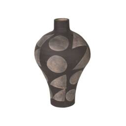 Patterned Black Vase - Barker & Stonehouse