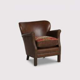 Cavendish Armchair, Brown Leather - Barker & Stonehouse