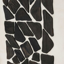 Black Mosaic Wall Art (B) 82x4x122cm Print, Square Wood - Barker & Stonehouse - thumbnail 2