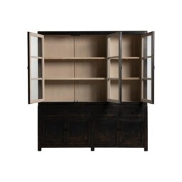 Dickens Glass Cabinet, Black Wood - Barker & Stonehouse - thumbnail 6