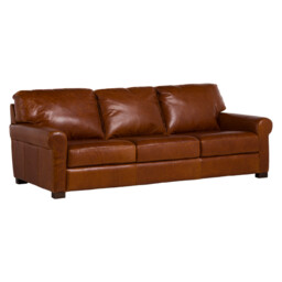 Rendola 3 Seater Sofa, Brown Leather - Barker & Stonehouse - thumbnail 3