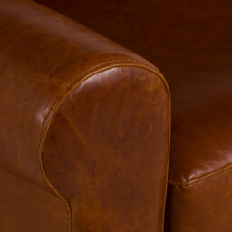 Rendola 3 Seater Sofa, Brown Leather - Barker & Stonehouse - thumbnail 5
