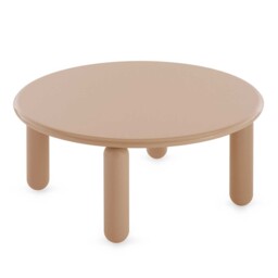 Kartell Undique Mas Side Table 85x85x30 Powder, Round, Neutral Wood - Barker & Stonehouse - thumbnail 2
