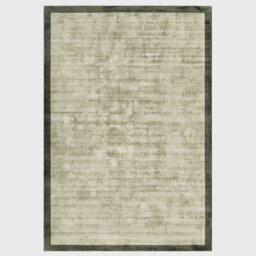 Tyde Border 120x170cm Rug Sage/Olive, Square Viscose - Barker & Stonehouse