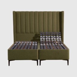Tempur Suffolk King Slim Disc Adj Divan Bed, Green Fabric - Barker & Stonehouse - thumbnail 2